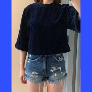Opening Ceremony Velvet Top